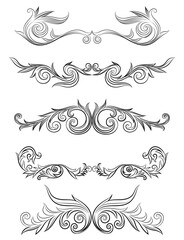 set of decorative elements for design