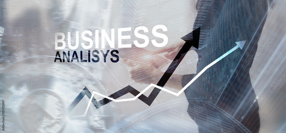 Aufkleber business analytics. metrics and kpi to analyze performance and create insight reports for operations