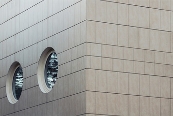 Modern office building. Detail of a contemporary building