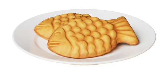 한국 전통 빵 붕어빵 Korean Traditional Bread 'Bungeoppang'. Fish Shaped Bun.