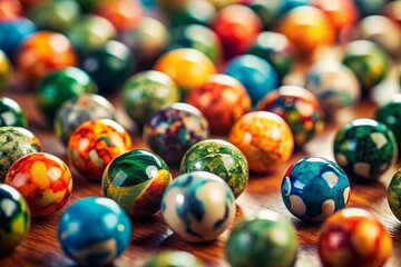 Retro Marble Camouflage Pattern: Tilt-Shift Miniature Effect Stock Photo