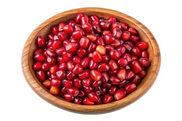 Pomegranate Seeds Bowl Isolated
