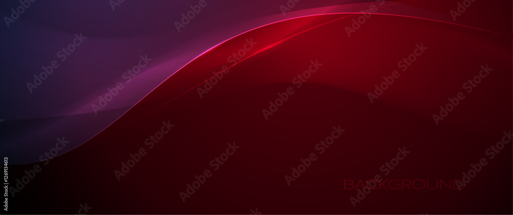 Aufkleber vector abstract dynamic geometric shape, wave flow line, light effect, and texture on red gradient c