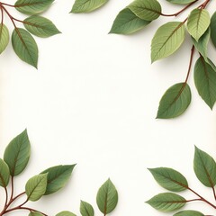 Fototapeta premium Subtle Whispers of Nature on Aged Parchment