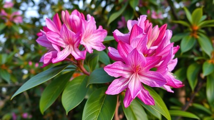 The Delicate Beauty of Rhododendron Chamaethomsonii in Bloom