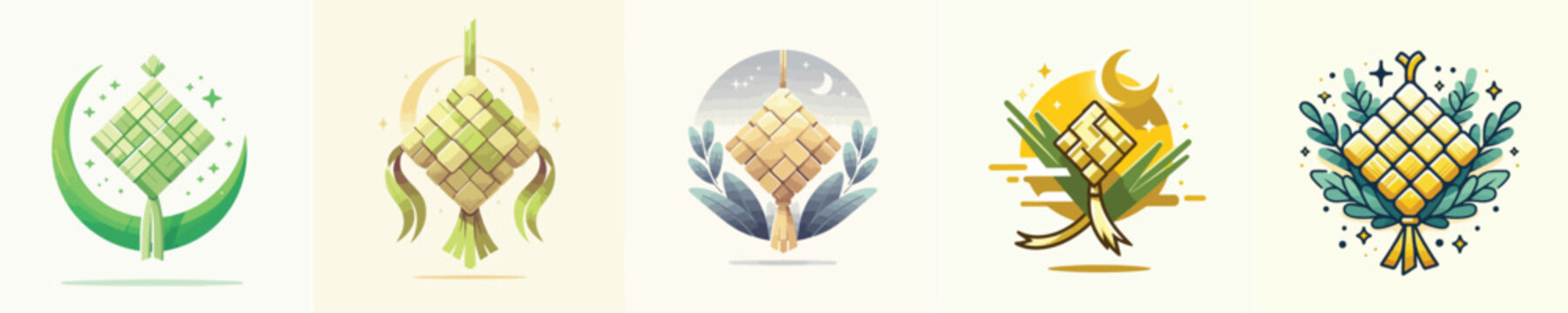 vector image of beautiful rice cake