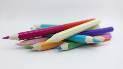 Naklejka premium A Colorful Collection of Pencils