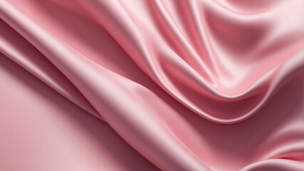 Fototapeta premium Luxury pink satin cloth abstract background. 3d illustration