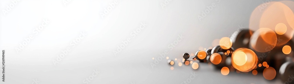Poster elegant background with soft bokeh lights and subtle shadows for creative design projects