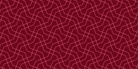 Vibrant Zigzag Network with Deep Red Hues