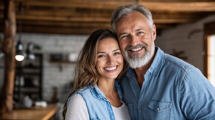 Happy intergenerational business partners in casual setting. Ideal for workplace diversity, mentorship, and professional collaboration