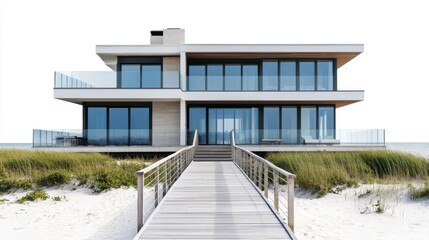 luxurious beachfront modern home   
