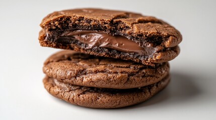 Delicious Chocolate Cookies with Nutella Filling