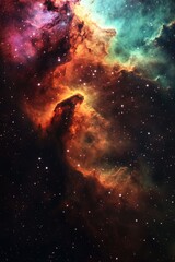 A vibrant and detailed depiction of a starry galaxy in the cosmos, ideal for uses such as astronomy-related content, space-themed designs, or futuristic concepts