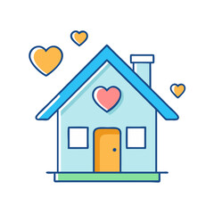 home sweet home icon, home sweet home vector illustration-simple illustration of home sweet home, perfect for home sweet home logos and icons