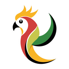 vector illustration of an abstract bird