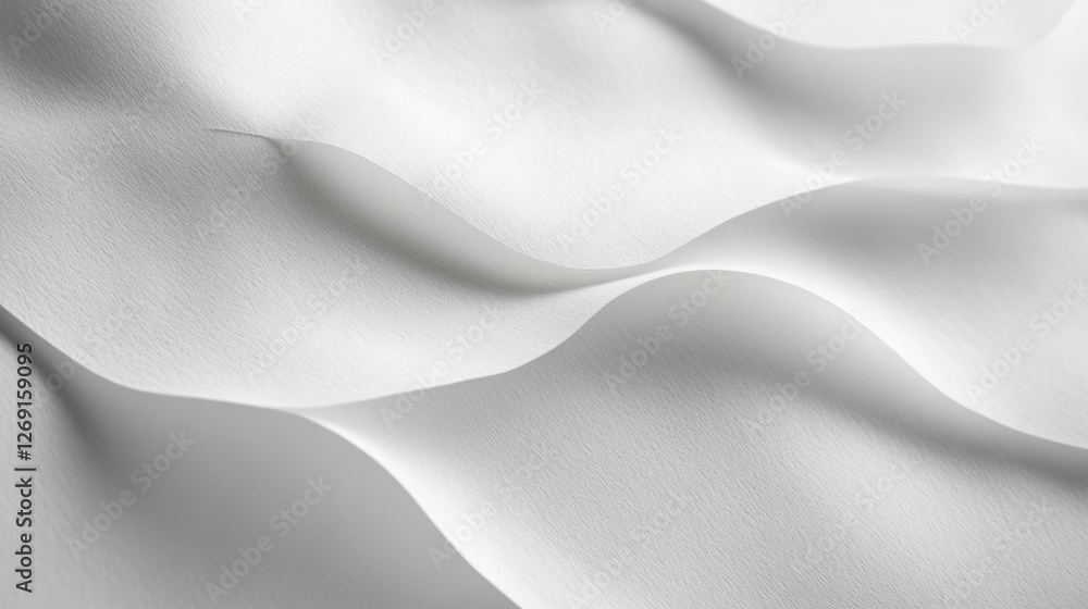 Poster a close-up view of a piece of white fabric with a textured surface