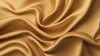 Fototapeta premium Gold Silk background. Golden Luxury background. Wave and Light effect. Design element.