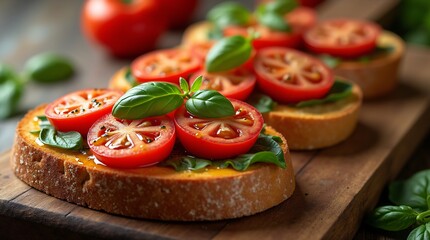 Bruschetta with tomatoes