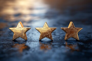 Three Golden Stars: Excellence in Service