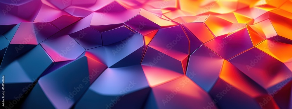 Poster abstract colorful geometric polygonal texture background design digital art
