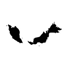 map of Malaysia glyph icon
