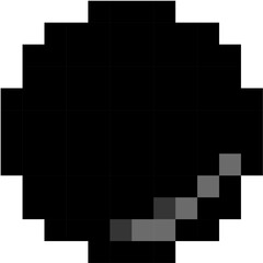 レトロでかわいいオセロゲームのコマのドット絵