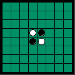 レトロでかわいいオセロゲームの素材に使えるドット絵