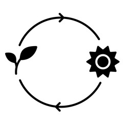 Autotroph proses icon, Plant, Leaf