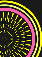 Colorful background. Vector illustration. Fun abstract circle pattern retro design, party and carnival background.