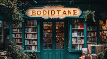 Fototapeta premium BodidTane Bookstore: A Haven for Book Lovers