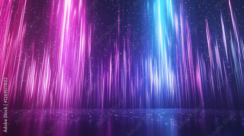 Poster rhythm visual and nightlife sparkle create an exciting dynamic atmosphere with neon lights and vibra