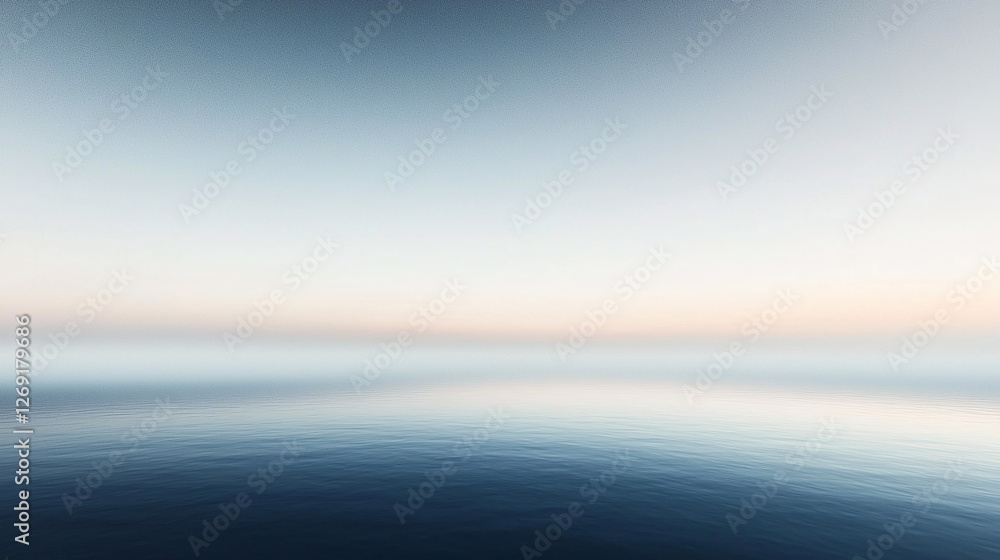 Poster visual serenity and tranquility in a pure escape create harmonious and peaceful waves of inspiration