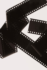 film strip isolated on white background.