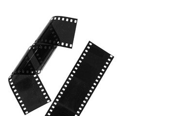 film strip isolated on white background.