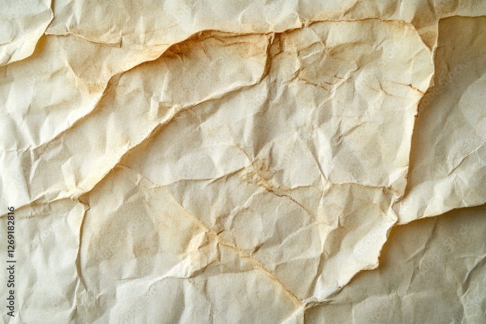 Poster A close-up view of a piece of paper on a table, providing a detailed look at the texture and design