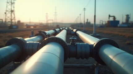 Oil and Gas Pipeline Infrastructure with Pressure Valves