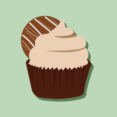 cupcake and cookie topping. vektor
