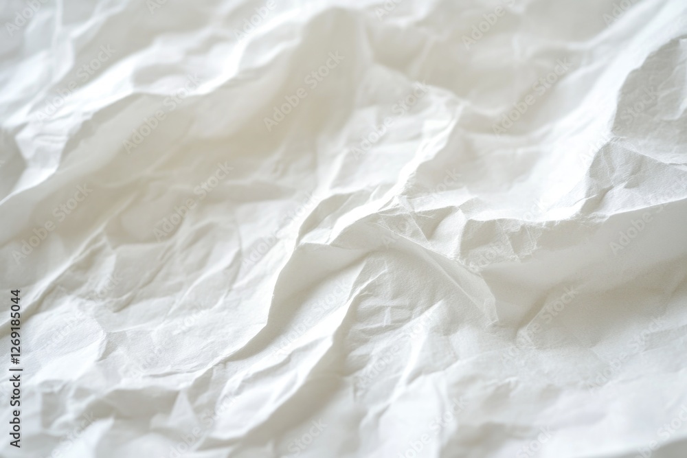 Poster a close-up shot of a plain white sheet of paper, ideal for illustrations or as a background element