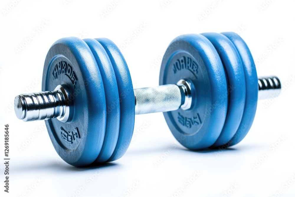 Aufkleber a pair of dumbbells resting on top of each other, ready for use