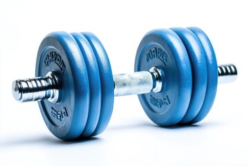Naklejka premium A pair of dumbbells resting on top of each other, ready for use