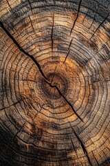 Naklejka premium A detailed view of a wooden plank's surface, suitable for textures or crafts