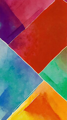Fototapeta premium Vibrant Abstract Phone Wallpaper in Artistic Color Palette for Creative Devices
