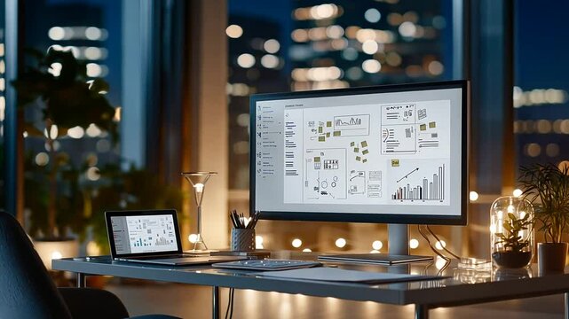 Modern Collaborative Digital Workspace with Minimalist Design