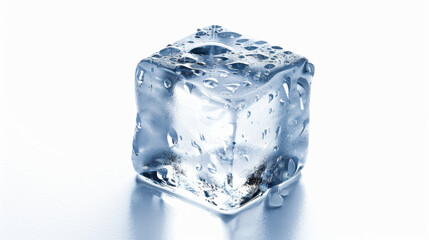 Obraz premium ice cubes isolated on white