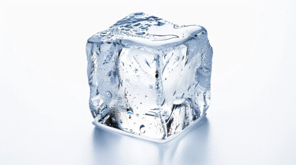 ice cubes isolated on white