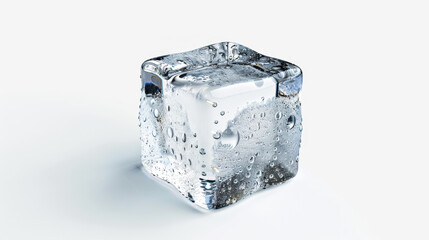 Obraz premium ice cubes isolated on white