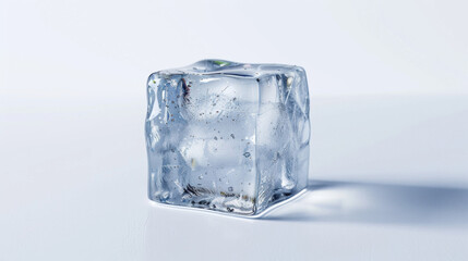 ice cubes isolated on white