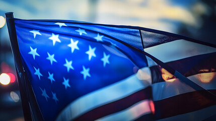 enforcement police blue line flag