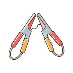 jumper cables icon, jumper cables vector illustration-simple illustration of jumper cables, perfect for jumper cables logos and icons